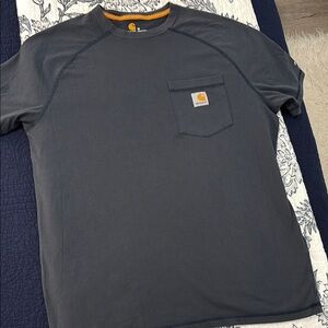 Carhartt force Men's Dark Blue Short Sleeve Pocket Tee